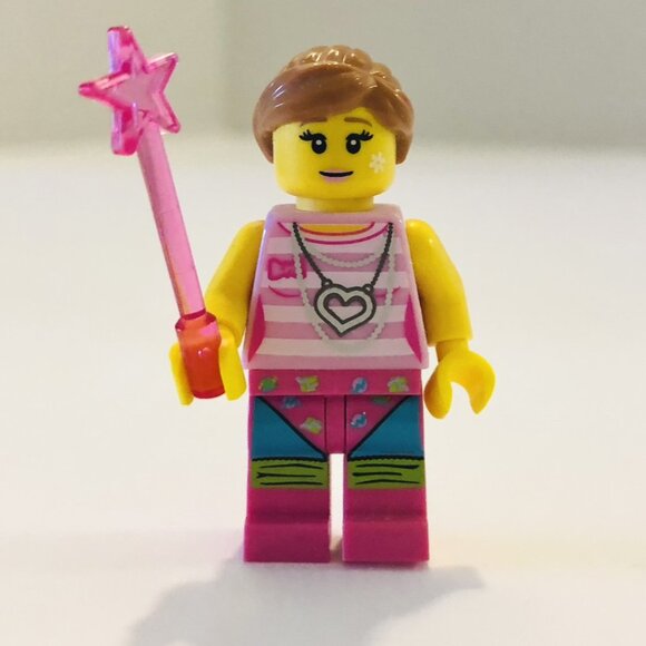 Lego Minifigures Lot Girl Pink Wand Friends Bunny Rabbit Dog Food Pet Dish - Picture 2 of 10